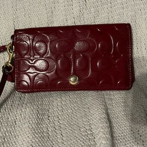 Coach wallet patent leather